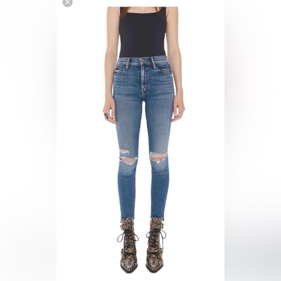 MOTHER Denim - mother denim the stunner ankle zip fray jean